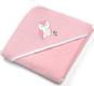 BabyOno полотенце велюровое с капюшоном 85х85 цвет розовый Сова 539/03bo