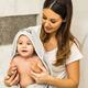 BabyOno полотенце велюровое с капюшоном 100х100 цвет серый Барсук 540/02bo