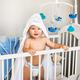 BabyOno полотенце велюровое с капюшоном 76х76 цвет белый Кролик 538/01bo
