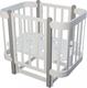 IngVart детская кроватка Nika 60/120 белая с серыми ножками 3190037040in