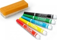 Crayola набор фломастеров для сухого стирания с щеткой washable 256417.012