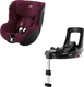 Britax-Romer автокрісло Dualfix iSense з платформою Flex Base Burgundy Red 2000035115