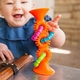 4M прорезыватель-погремушка на присосках Fat Brain Toys pipSquigz Loops оранжевый F165ML