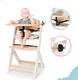 Kinderkraft стільчик для годування з подушкою Enock White Wood White Wood KHENOC0PWHT0000