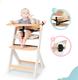 Kinderkraft стільчик для годування з подушкою Enock White Wood White Wood KHENOC0PWHT0000