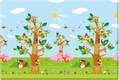 BabyCare коврик (2100х1400х13 мм) Birds in the Trees 90363iti