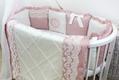 Ovalbed набір постільної білизни в ліжечко Royal baby пудра d195