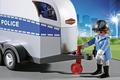 Playmobil конструктор поліція з конем та трейлером 6922ep