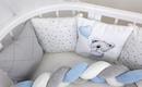 Ovalbed набор в кроватку хлопок Медвежонок на луне + коса d184