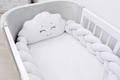Ovalbed дитяче ліжечко трансформер 3в1 Blush каретна стяжка + маятник grey 15123grey