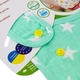 Екопупс непромокаючий нагрудник з кишенею Eсo Cotton Premium 21х30 звездочки, ментол EPB-008