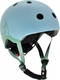 Scoot&Ride шолом захисний дитячий з ліхтариком (S/M) серо-синий SR-190605-STEEL