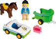 Playmobil конструктор Машина с повозкой и лошадью 70181ep