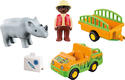 Playmobil конструктор Джип с прицепом и носорогом 70182ep