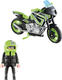 Playmobil конструктор мотоцикл с мотоциклистом 70204ep