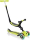 Globber самокат Foldable Plus, колеса с подсветкой, 20/50кг, 1+ 3 колеса зеленый 643-106