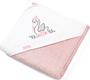BabyOno полотенце бамбуковое с капюшоном 85х85 цвет розовый "Лебедь" 343/04bo