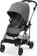 Cybex прогулочная коляска Melio Soho Grey mid grey 521002173bbg