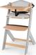Kinderkraft стільчик для годування з подушкою Enock White Wood Gray Wood KHENOC0PGRY0000