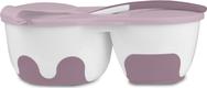 BabyOno мисочка з ложечкою двокамерна розовый 1067/02bo