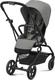 Cybex прогулочная коляска Eezy S TWIST+2 с бампером Dove Grey mid grey 522001057bbg