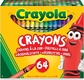 Crayola набор восковых мелков 64 шт 52-6448
