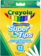 Crayola набор фломастеров Supertips Washable 12 шт (1) 7509