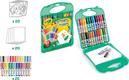 CRAYOLA портативный набор для рисования в кейсе с мини-фломастерами (washable) и бумагой 04-5227