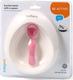 BabyOno мисочка с присоской и ложечкой Розовый 1077/02bo