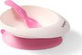 BabyOno мисочка с присоской и ложечкой Розовый 1077/02bo
