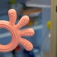 BabyOno прорізувач для зубів силіконовий "Восьминіг" Розовый 826/01bo