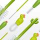 Boon набір для миття пляшечок і сосок Cacti B11326