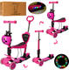 iTrike самокат 5в1 Maxi JR 3-077 3-077-P (pink) 23964ber