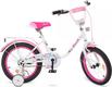 Prof1 велосипед детский 2-х кол 16д Flower Y1685 white/pink 22826ber