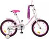 Prof1 велосипед детский 2-х кол 18д Flower Y1885 white/pink 22843ber