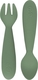 EZPZ набор столовых приборов (ложка и вилка) оливковый MINI UTENSILS OLIVE
