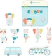 Bebe Confort набор игрушек для купания пазл Elidou Elephant 3107203600
