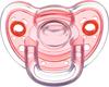 Bebe Confort пустушка силіконова Natural Physio 18/36 месяцев красно-прозрачная 3104201260