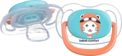 Bebe Confort пустышка силиконовая Physio Air Dummy Traveller 2 шт. 6/18 месяцев синяя и оранжевая 3104201780