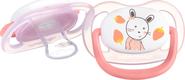 Bebe Confort пустушка силіконова Physio Air Dummy Gardener 2 шт. 18/36 месяцев розовая и желтая 3104201930