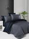 First Choice КПБ сатин de luxe двухцветный евро dark grey/navy blue m017870