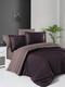 First Choice КПБ сатин de luxe двухцветный евро purple/lilac m017873