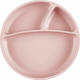 MinikOiOi тарелка секционная на присоске силиконовая Portions Pinky Pink 101050002