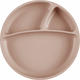 MinikOiOi тарелка секционная на присоске силиконовая Portions Bubble Beige 101050008