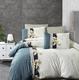 First Choice КПБ de luxe ранфорс цветной евро manolya blue stone m018261