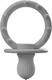 MinikOiOi пустушка силіконова 100% Basics Gumy 3 м+ Powder Grey 101220004