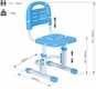 FunDesk дитячий стілець SST3LS Blue SST3LS Blue