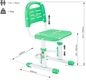 FunDesk дитячий стілець SST3LS Green SST3LS Green