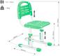 FunDesk дитячий стілець SST3LS Green SST3LS Green