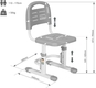 FunDesk дитячий стілець SST3LS Grey SST3LS Grey